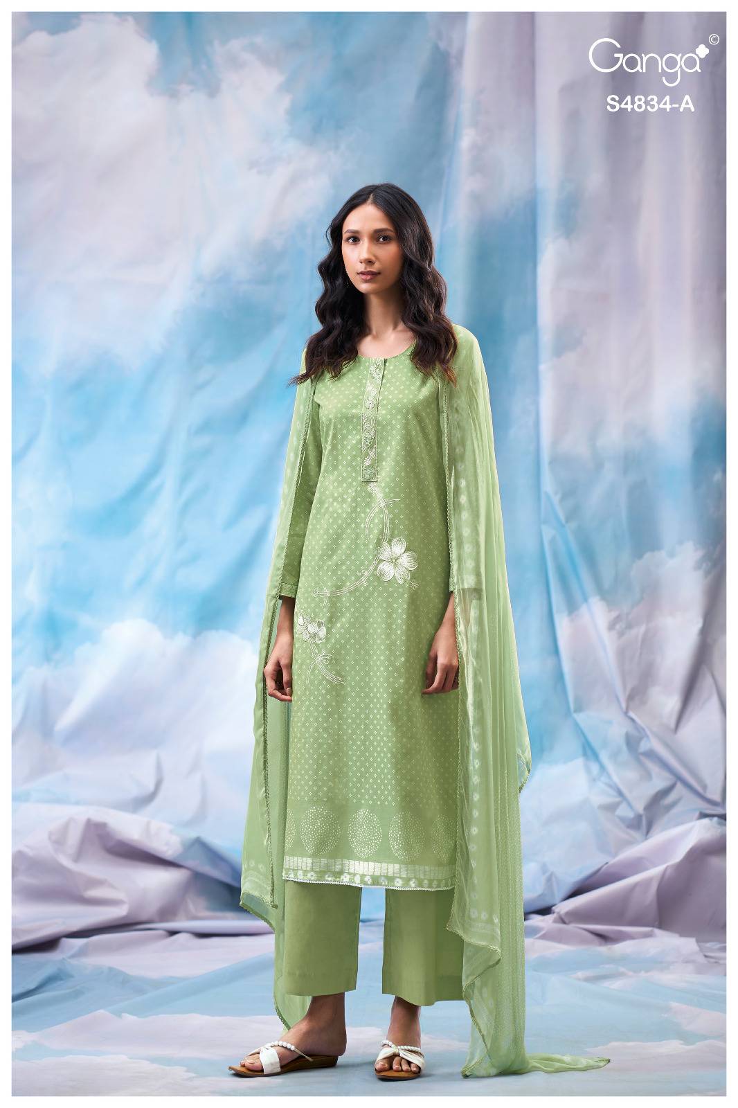 AISLINN 4834 By Ganga Fashion Stylish Beautiful Colourful COTTON Dresses At Wholesale Price